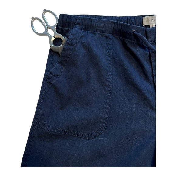 Loft | Lou & Grey Navy Blue Linen Blend Pants - Size Large - Picture 5 of 15